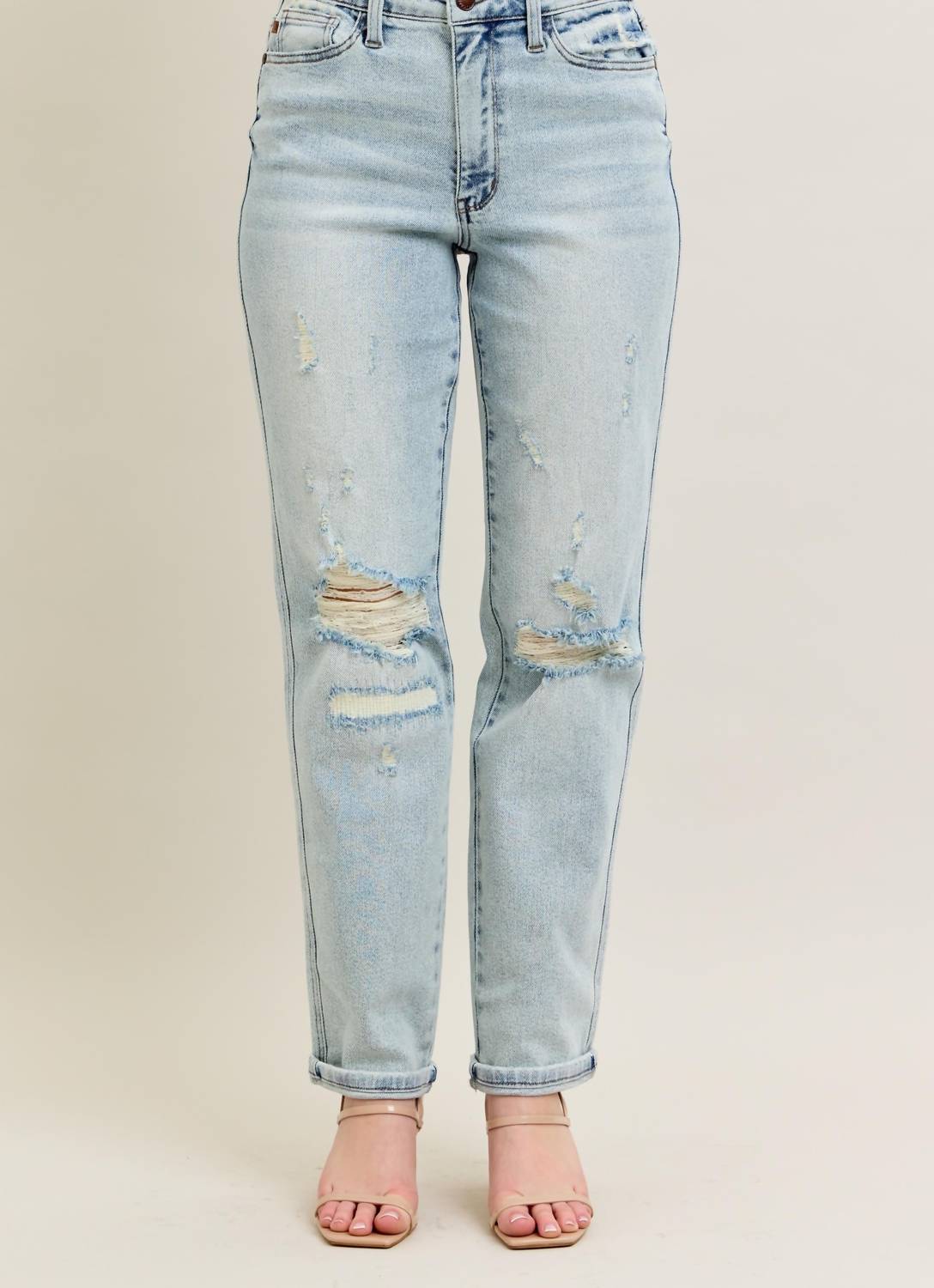 Judy Blue - Raina Mid-rise Boyfriend Jean