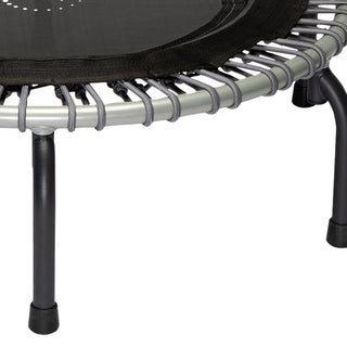 Pacote de trampolim fitness JumpSport 350 Series de 39" e barra de apoio, elásticos ajustáveis, pernas arqueadas estáveis ​​e sem tombamento, além de teste de streaming por 60 dias