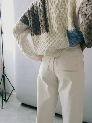 Calça Jeans Marvin Ruby Wren Feminina Branca Tamanho P