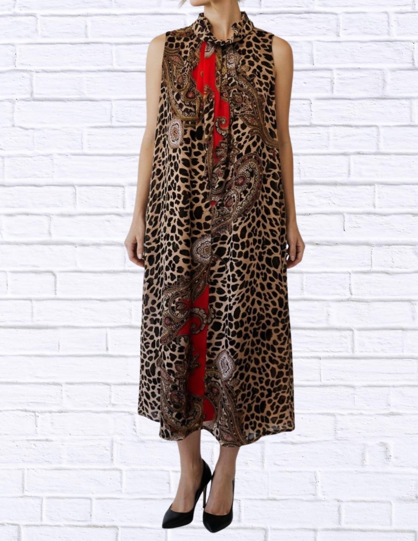 Diva Usa - Print Sleeveless Maxi Dress