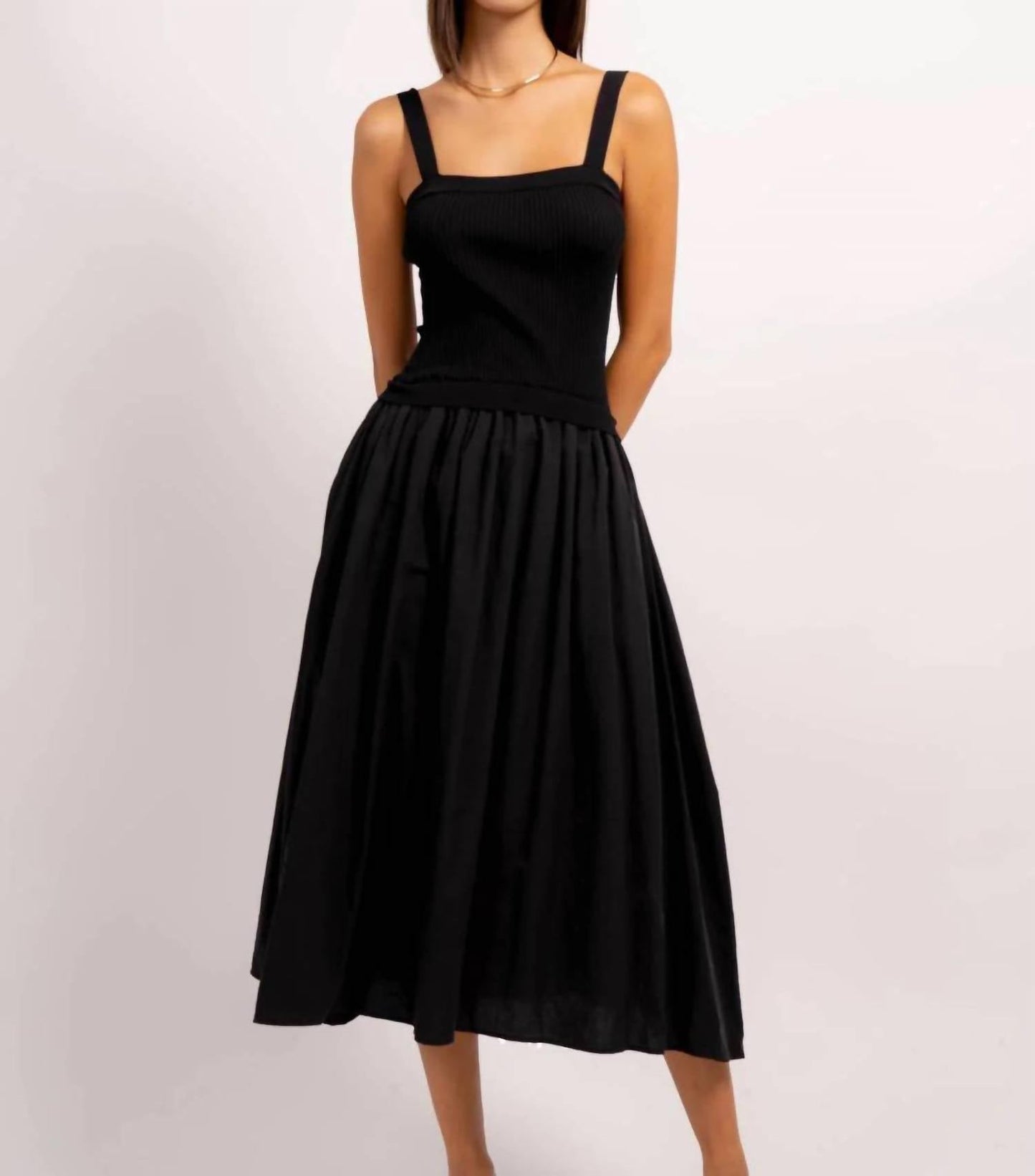 Central Park West - Evie Mixed Media Dress