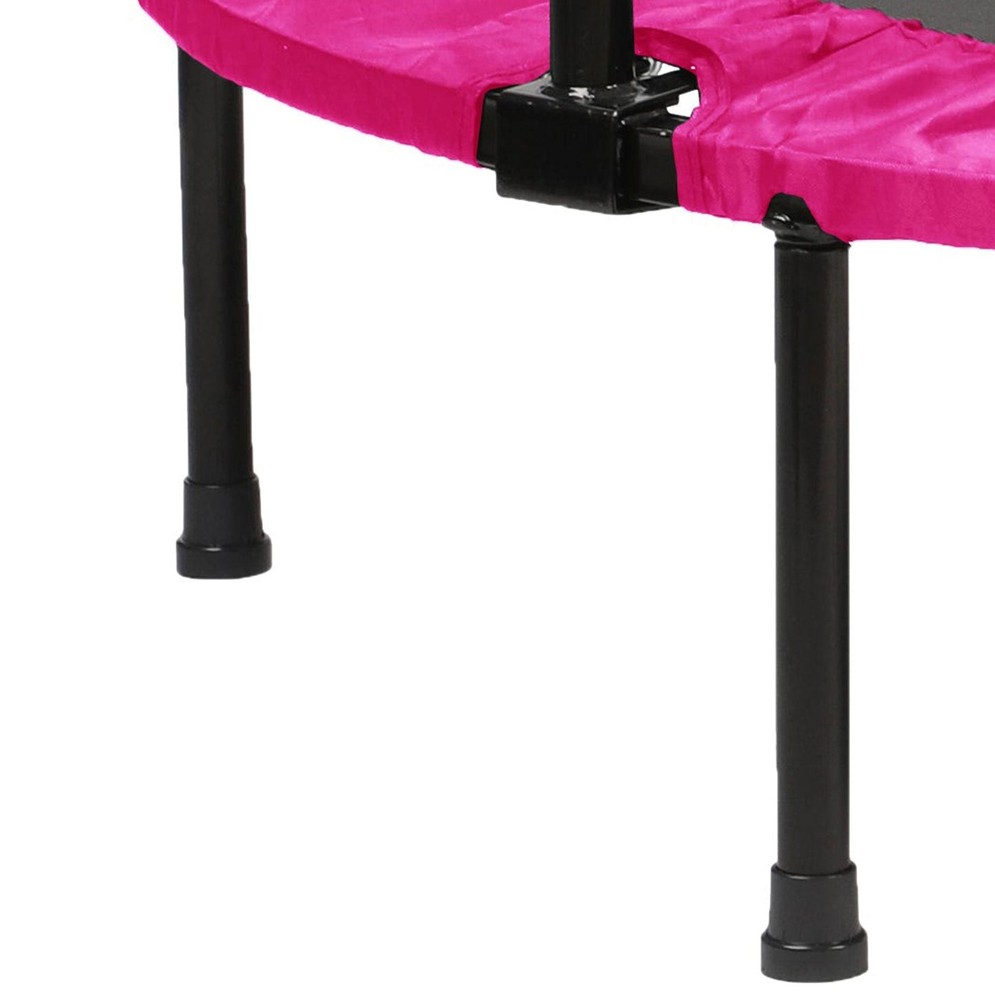 HolaHatha Mini Trampolim Fitness Rebounder de 40" com Alça Ajustável, Rosa