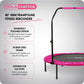 HolaHatha Mini Trampolim Fitness Rebounder de 40" com Alça Ajustável, Rosa