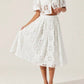 Astr - Andolina Crochet Lace Midi Skirt