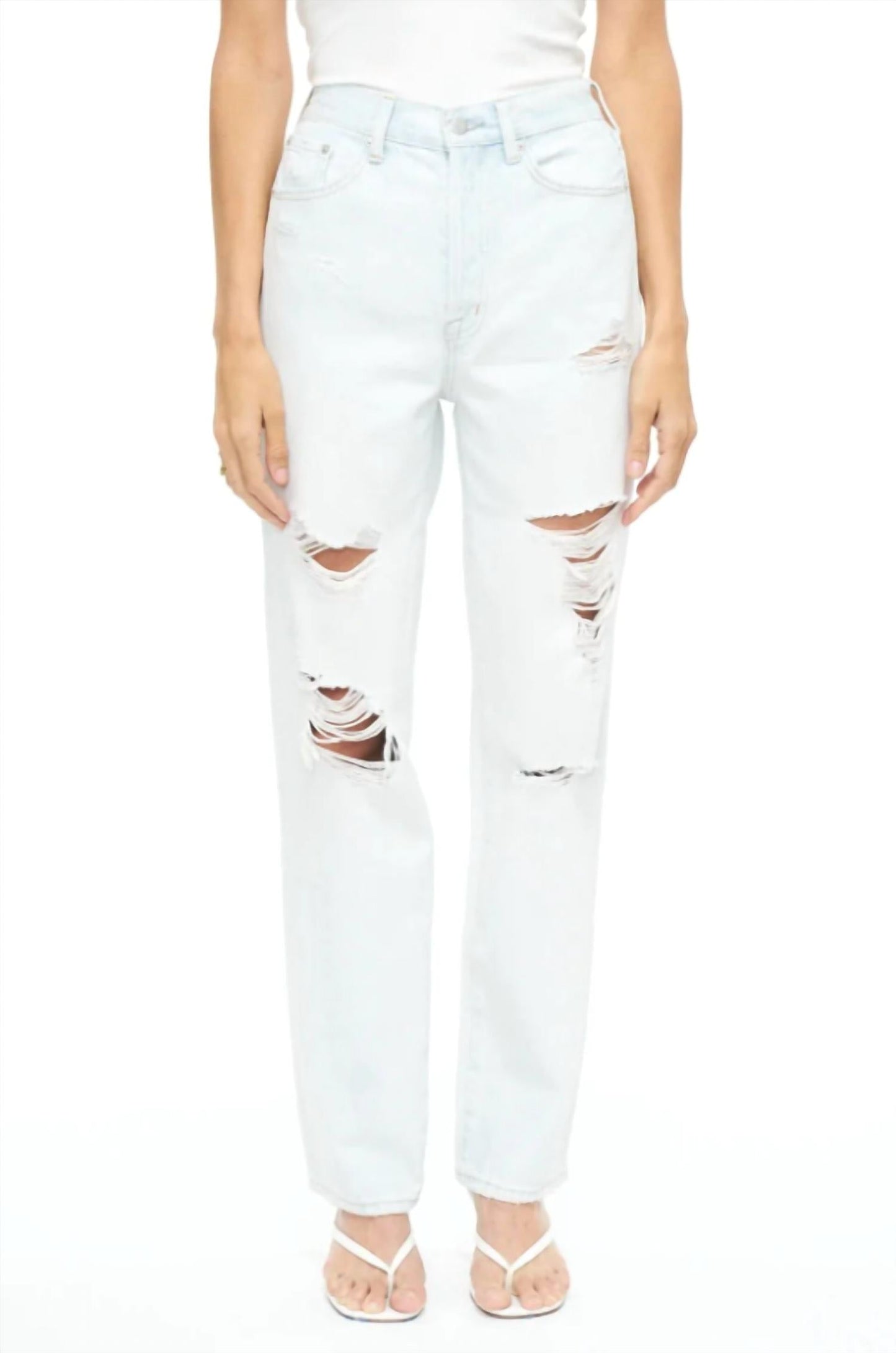 Pistola - Cassie Super High Rise Straight Leg Denim