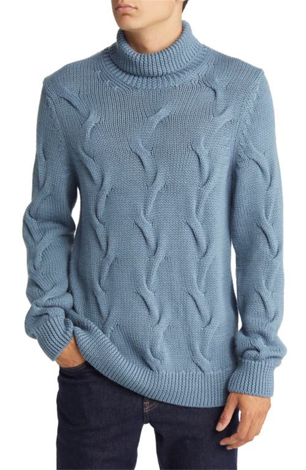 Suéter de gola alta Brax Brian Wool Blend Storm