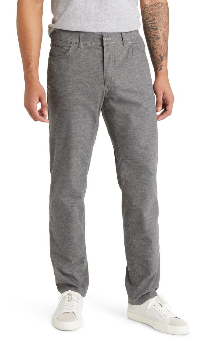 Calças Brax Cooper de algodão misto em grafite tamanho 33 x 32