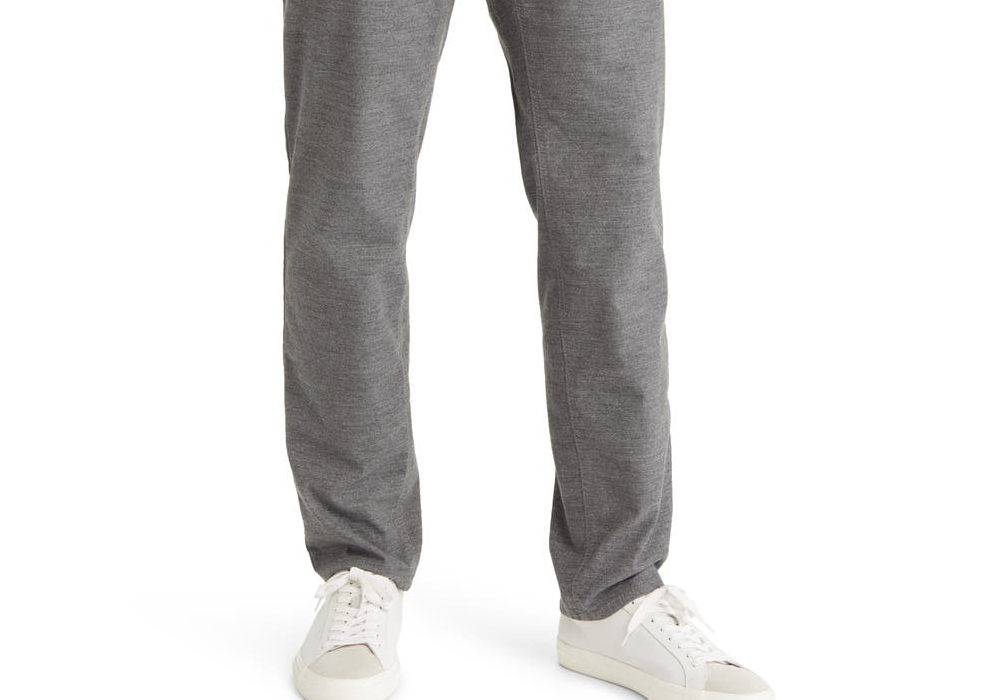 Calças Brax Cooper de algodão misto em grafite tamanho 33 x 32