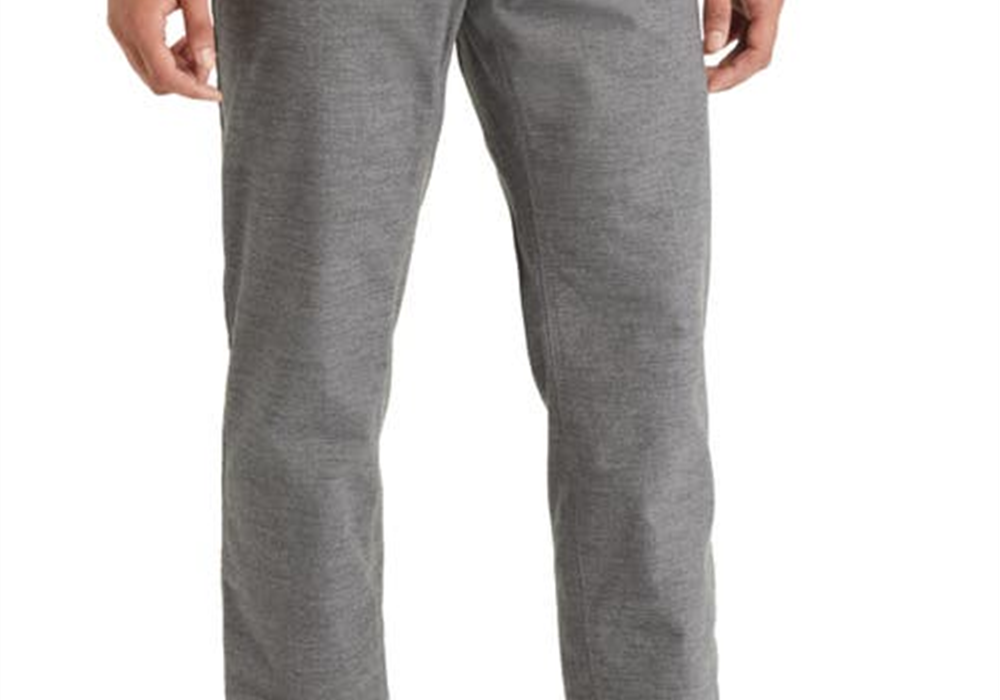 Calças Brax Cooper de algodão misto em grafite tamanho 33 x 32