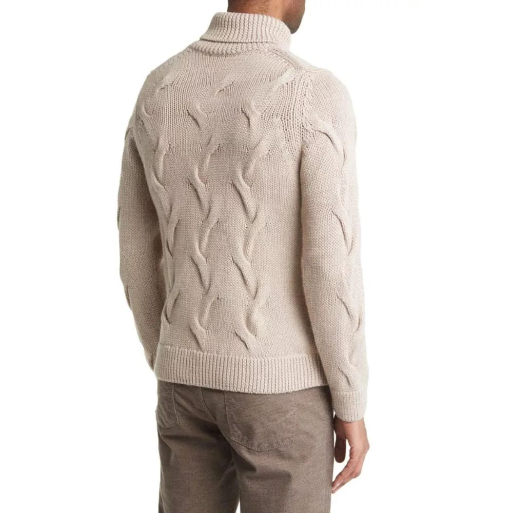 Suéter de gola alta masculino Brax Cookie Brian Wool Blend, tamanho 52