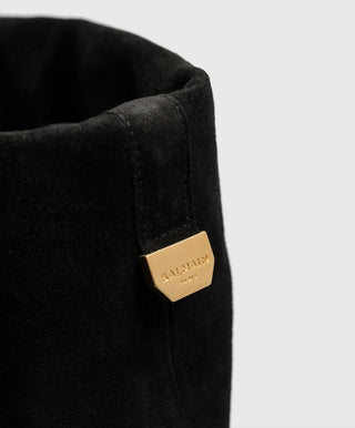 Balmain - Botas femininas Arielle de couro de bezerro até o joelho