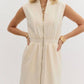 Entro - Sleeveless Zip Up Midi Dress