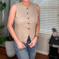 Zenana - Linen Button Vest