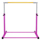 Tapete de exercícios BalanceFrom Fitness 120 x 48 polegadas e barra de ginástica ajustável, rosa