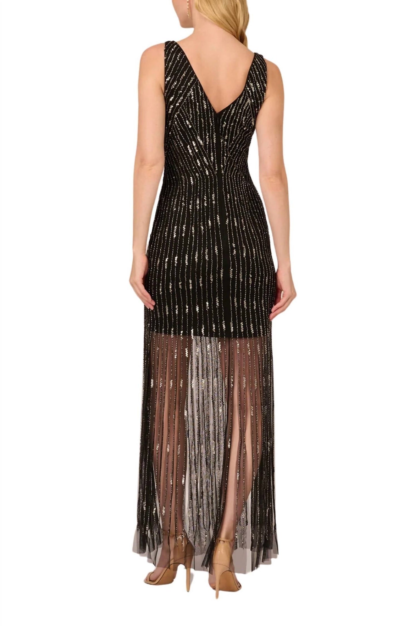 Adrianna Papell - Beaded Sleeveless Dress