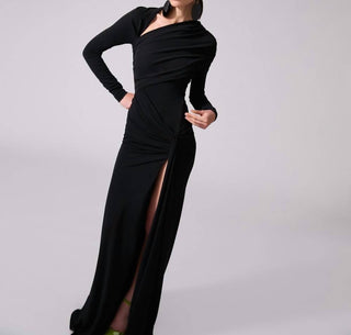 Carolina Herrera - Long-sleeved Draped Gown