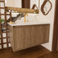 Wall Mounted Floating Bathroom Vanity With Sink and Drawers