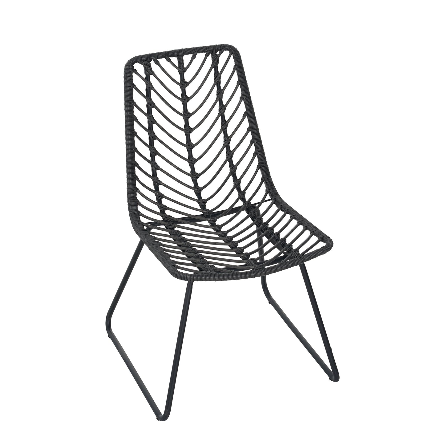 DEJA Chair 2PCS with 2 Cushions, Gray