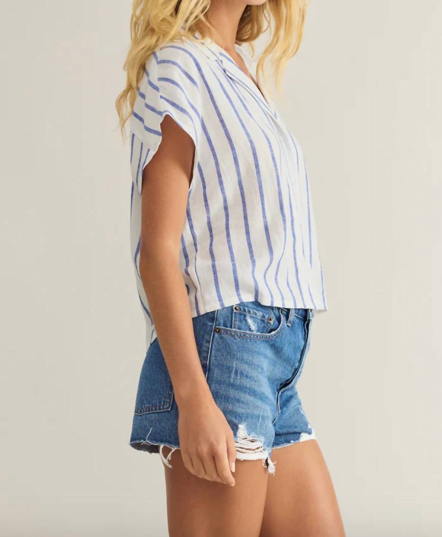 Z Supply - Short Sleeves Button Down Top