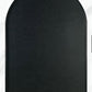 24x36 Inch Black Metal Framed Arched Bathroom Mirror