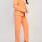 A.C.G. Los Angeles - Midrise Dressy Pants & Button Front Blazer Set