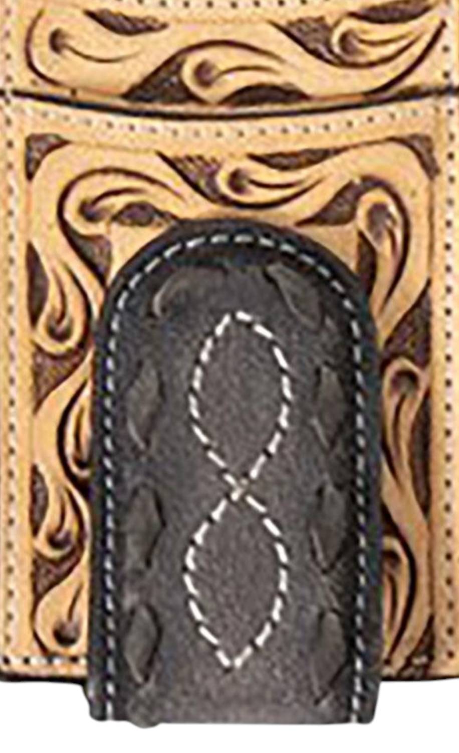 3D Belt Company - Men's Leather Hand Tooled Money Clip Wallet