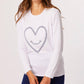 French Kyss - Heart Scoop Neck Top