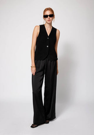 Amanda Maria - Satin Drawstring Pant