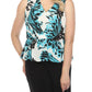 Joseph Ribkoff - Butterfly Print Sleeveless Peplum Top