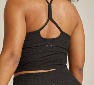 Além do Yoga - Regata curta Spacedye Slim Racerback