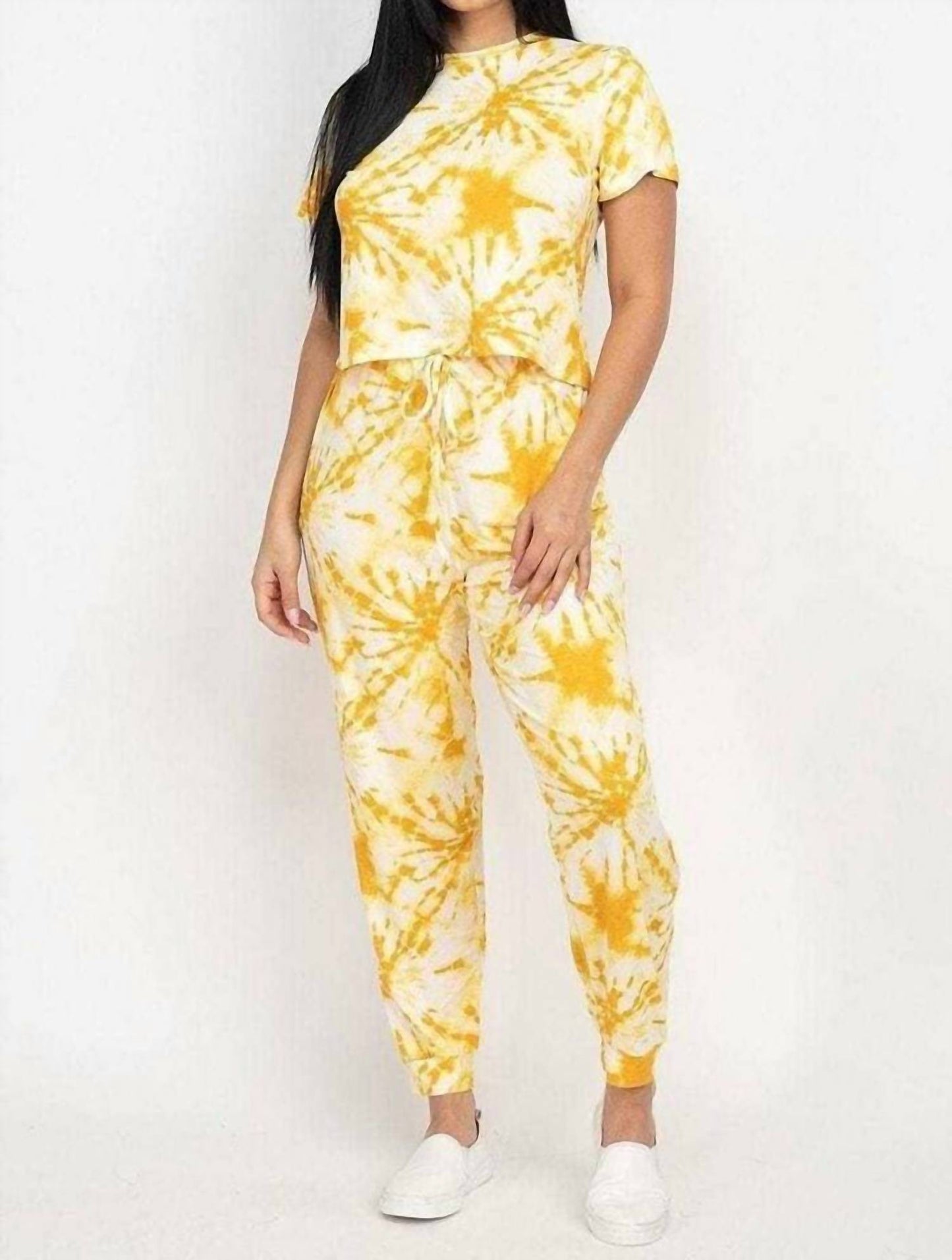 Capella - Tie-Dye Crop Top & Jogger Pants Set