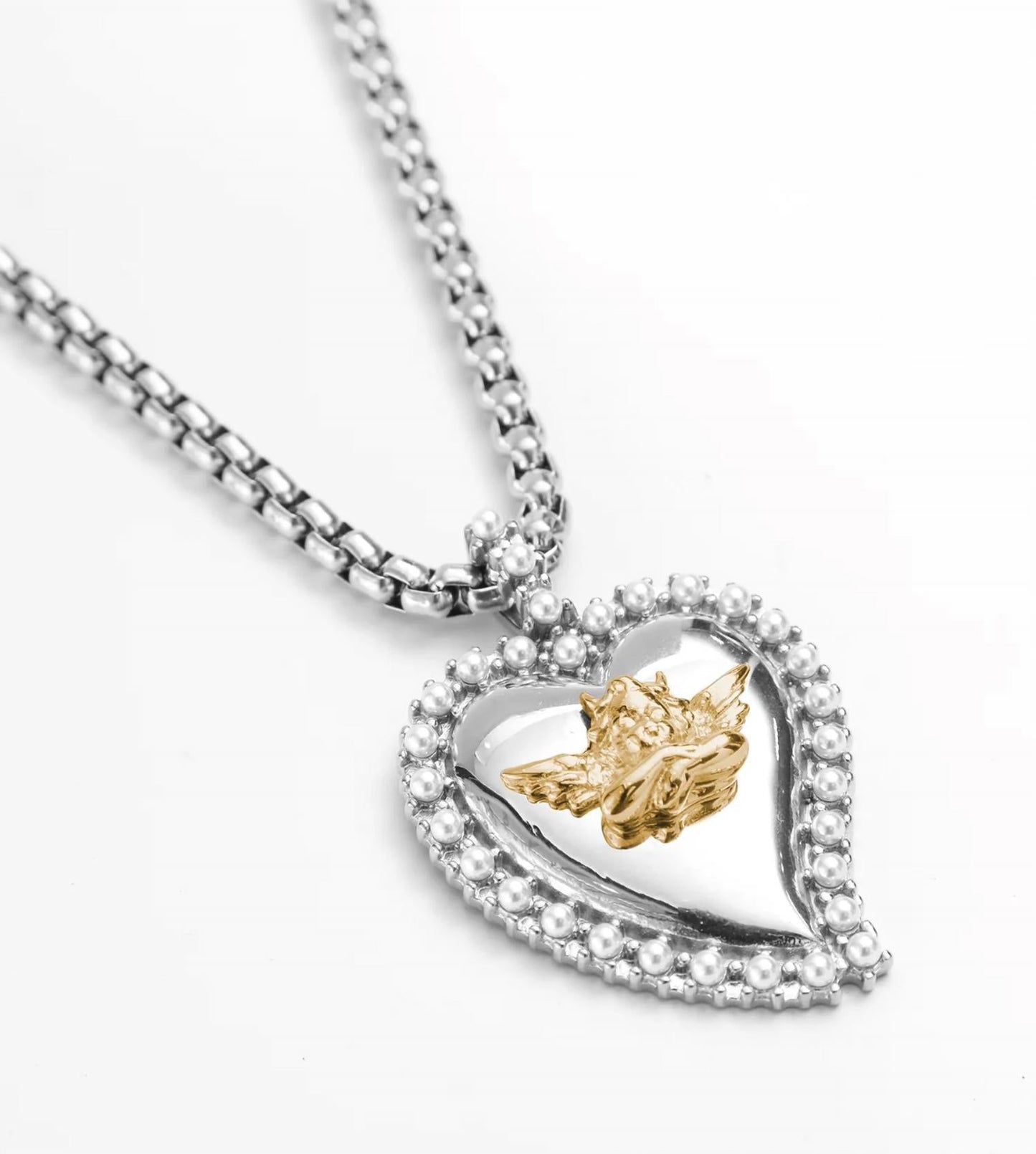 Boys Lie - Women's Pearl Heart Necklace