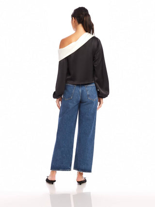 Fifteen Twenty - Blusa Marisa de um ombro só