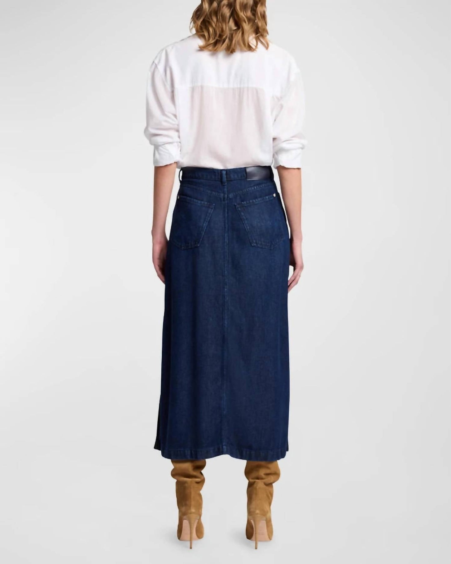 7 For All Mankind - Midi Denim Skirt