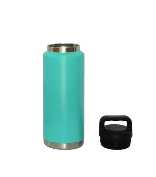 Creative Gifts International - Garrafa de água de aço inoxidável com tampa giratória