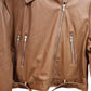 Ambiance - Women's Belted Moto Jacket - Plus