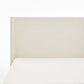 Hosford Upholstered Wingback Bed with Wood Base Platform