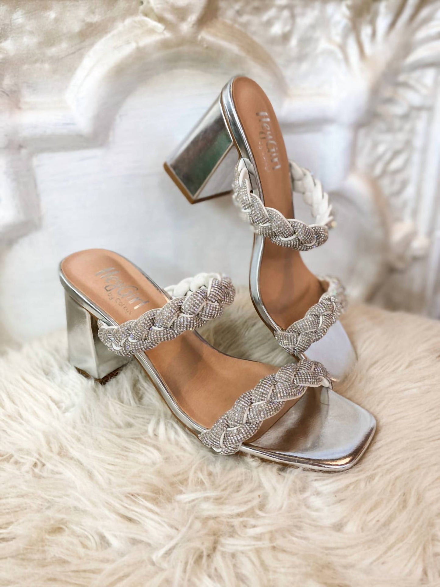 Hey Girl By Corkys - Women's French Kiss Braided Heels