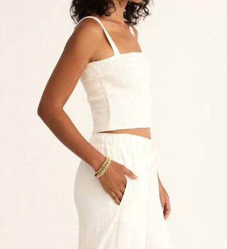 Z Supply - Blusa de linho Amelie feminina