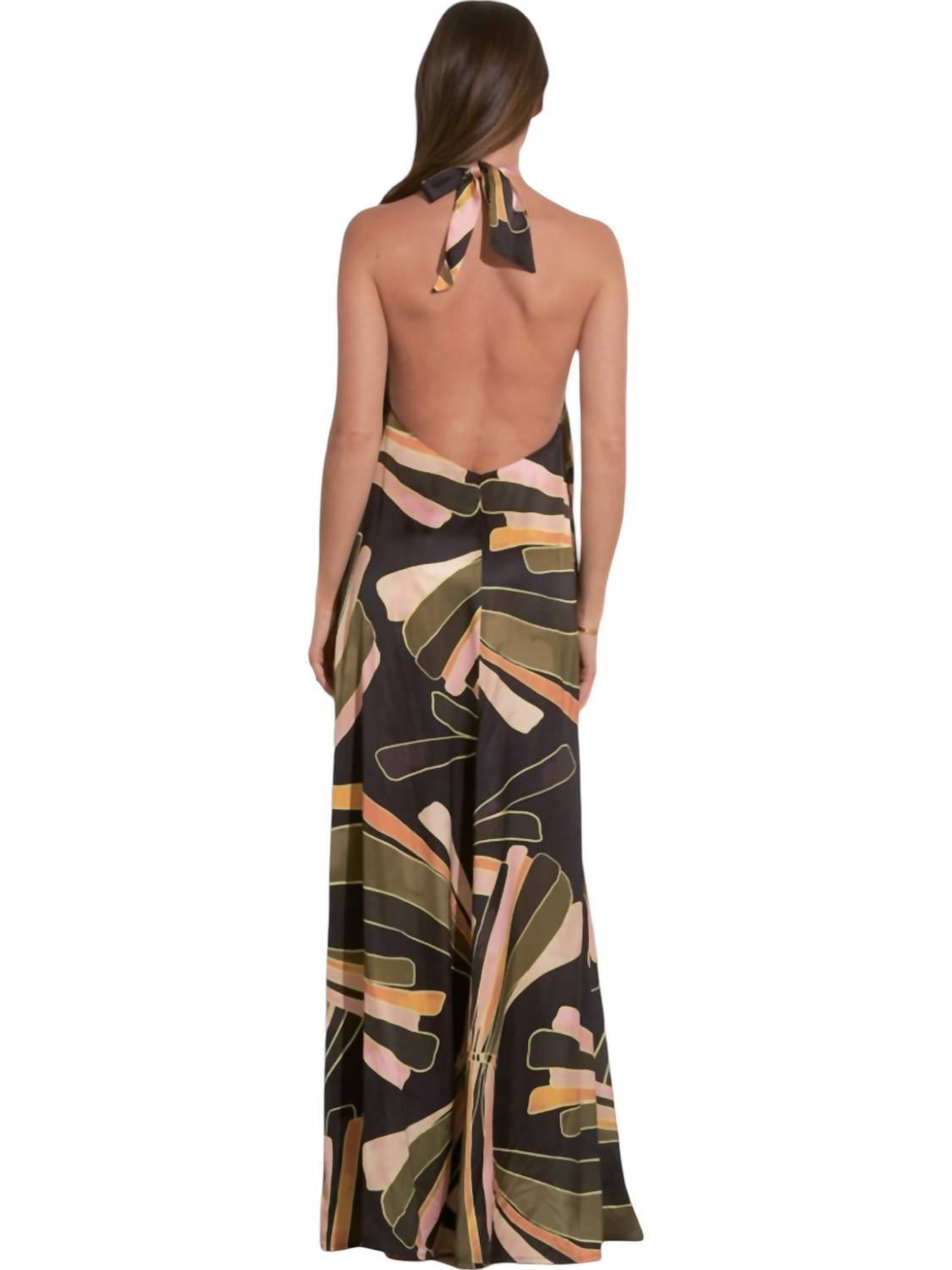 Elan - Abstract Print Maxi Dress