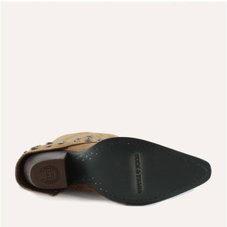 Buck &amp; Brana - Botas de cowgirl de couro Arianna Old Gold