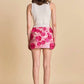 2.7 August Apparel - Floral Embroidered Mini Skirt
