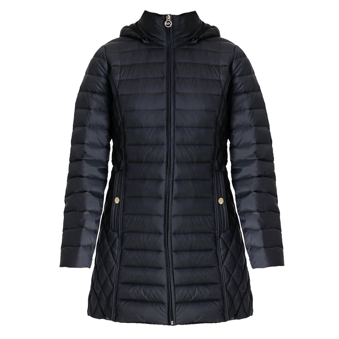 Michael Kors - Hooded Down Packable Jacket Coat with Removable Hood
