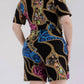 Karen T Design - Chain Print Wrap Romper