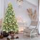 7FT Blue + Green Pre-Lit Christmas Tree  (1845 Tips, 500 LED Lights)