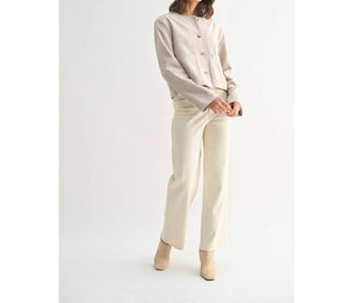 Fun 2 Fun - Suede Button Down Jacket