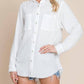 A Beauty By Bnb - Fray Gauze Blouse Top