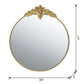 Large Round Wall Mirror With Metal Frame Circle Accent Mirror For Living Room Bedroom Entryway - Gold