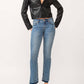 Dear John Denim - Playback Mid-Rise Slit Hem Slim Straight Jeans