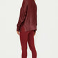 Beach Riot - Merlot Piper Shine Legging